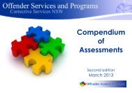 Compendium of Assessments - Corrective Services NSW