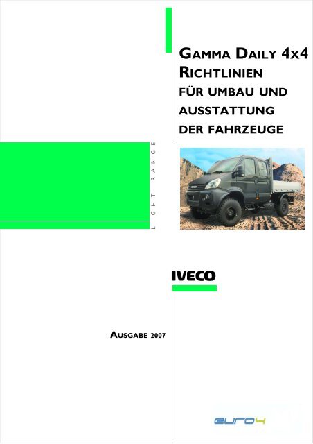 gamma daily 4x4 richtlinien für umbau und ausstattung der fahrzeuge