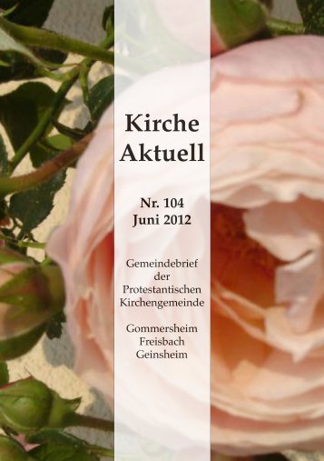 Kirche Aktuell - Protestantische Kirchengemeinde Gommersheim ...