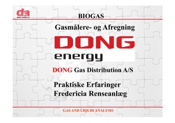 gas and liquid analysis - Dansk Gas Forening