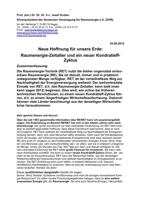 Neue Hoffnung Fur Unsere Erde Raumenergie Zeitalter Und Dvr