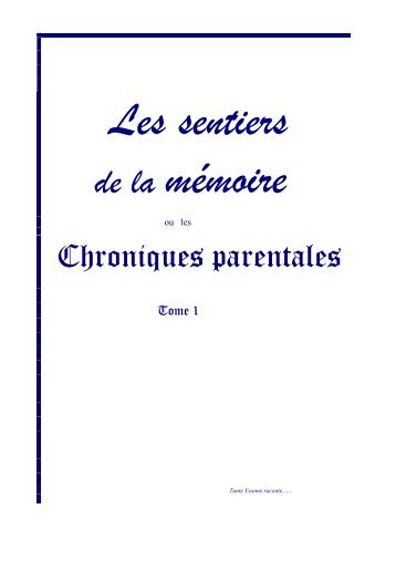 Tante Yvonne raconte - Montigny-Le-Chartif