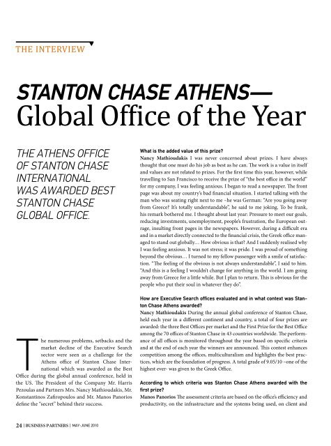 Global Office of the Year - Stanton Chase International