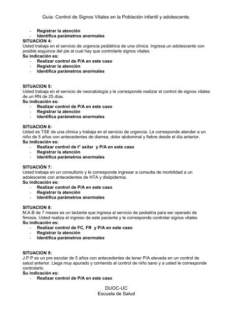 guía control de signos vitales en la poblacion infantil y adolescente.