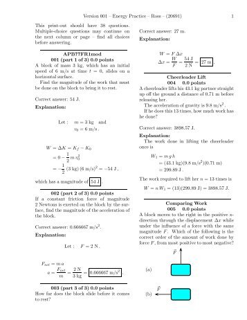 Version 001 – Energy Practice – Ross – (20691) 1 This print-out ...