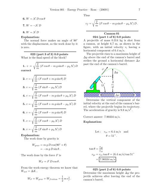 Version 001 – Energy Practice – Ross – (20691) 1 This print-out ...