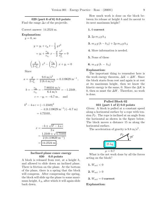 Version 001 – Energy Practice – Ross – (20691) 1 This print-out ...