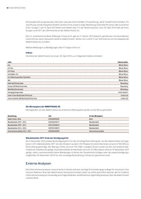 IMMOFINANZ AG Geschäftsbericht 2012/2013 - Buwog