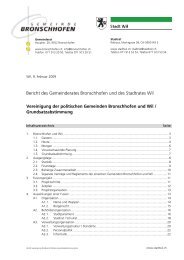 Bericht des Gemeinderates Bronschhofen und des ... - Stadt Wil