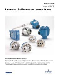Rosemount 644 Temperaturmessumformer - Emerson Process ...