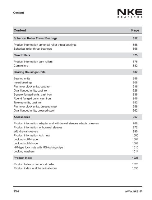 NKE Hauptkatalog / General Catalogue 2011