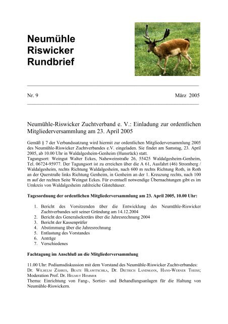 Rundbrief 09.pdf - neumühle-riswicker hirsche