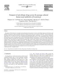 Transport of anti-allergic drugs across the passage cultured human ...