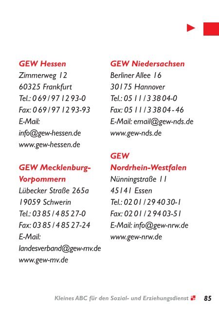 Das kleine ABC für den Sozial- und Erziehungsdienst - GEW