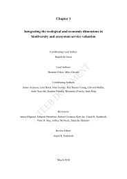 Chapter 1 Framework of integration of ecology and economy ... - TEEB