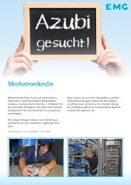 Mechatroniker/in - EMG Automation GmbH