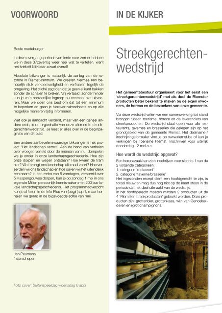 tombola-actie tijdens werken rotonde (p. 9 ... - Gemeente Riemst