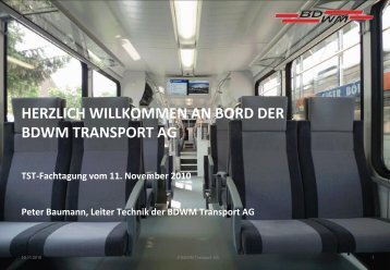 Diamant - bahn.ch - Die Projekte der BDWM Transport AG