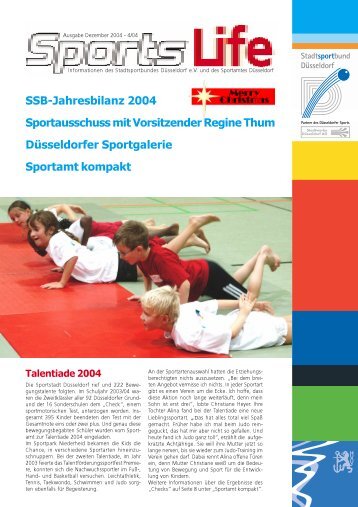 Ausgabe 04/2004 - Stadtsportbund Düsseldorf