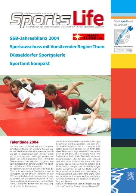 Ausgabe 04/2004 - Stadtsportbund Düsseldorf