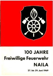 Festschrift 100 Jahre Freiwillige Feuerwehr Naila von 1969 (Scan)