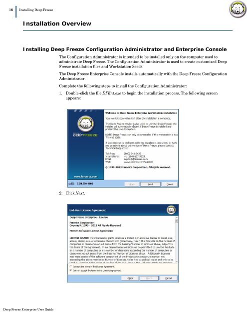 Deep Freeze Enterprise User Guide - Faronics