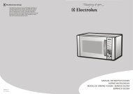 MANUAL DE INSTRUCCIONES HORNO ... - Electrolux