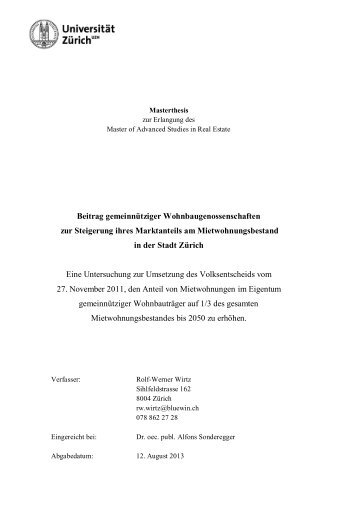 Zur Masterthesis (PDF, 4.3MB) - und Wohngenossenschaft KraftWerk1