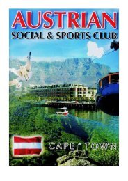 Österreichische Botschaft Pretoria - Austrian Club - Cape Town