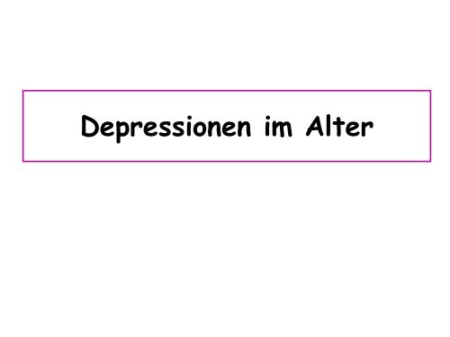 Workshop Prof. Martin Hautzinger: "Depressionen im ... - PTK Bayern