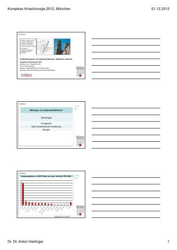 Antibiotikaregimen bei Gelenksinfektionen (Septische Arthritis)