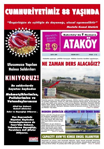 cumhuriyetimiz 88 yaşında - Ataköy Gazetesi