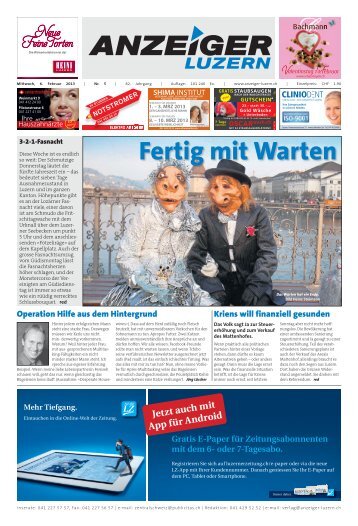 Anzeiger Luzern, Ausgabe 05, 6. Februar 2013