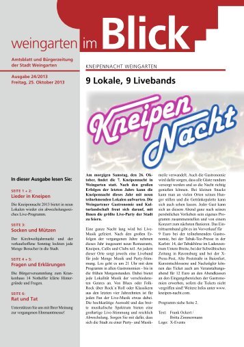 Ausgabe 24/2013 - Weingarten im Blick