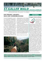 Newsletter 4 vom Dezember 2005 - im St.Galler Wald