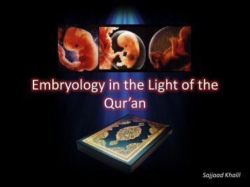 Embroyology in Light of Al Quran - NurulQuran