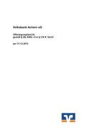 Beschreibung Risikomanagement - Volksbank Achern eG