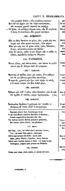 epigrammatum anthologia palatina. - Notes du mont Royal