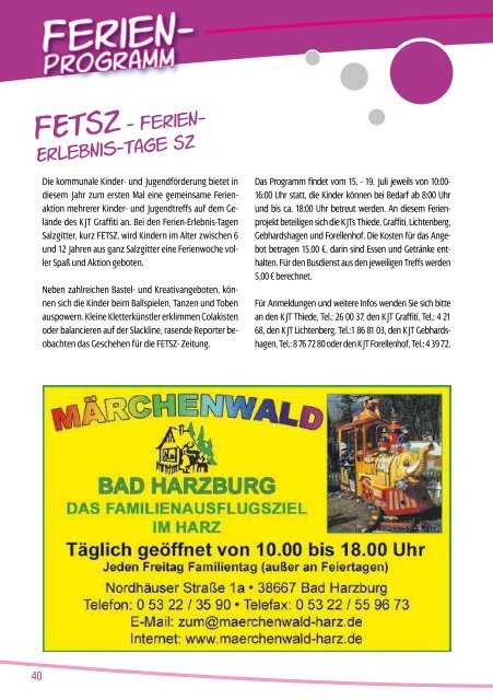 Gesamtes Ferienprogrammheft - THW OV Salzgitter