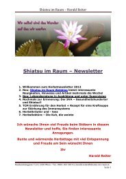 Shiatsu im Raum – Harald Reiter