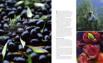 Stil krav til din olivenolie Artikel fra "Spis med" - Rie Boberg