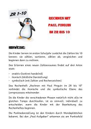 Rechnen mit Paul Pinguin im Zahlenraum bis 10 - Matobe-Verlag