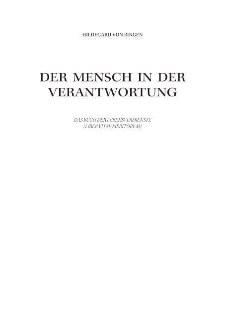 DER MENSCH IN DER VERANTWORTUNG - Gott ist die Liebe