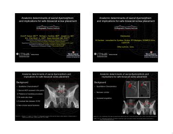 Anatomic determinants of sacral dysmorphism and implications for ...