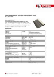 Technisches Datenblatt Unterdeck-/Unterspannbahn SK130