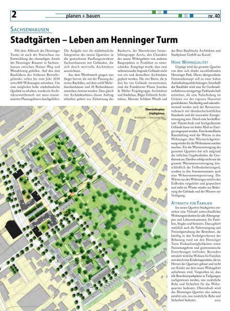 Herbstausgabe - bei Planen und Bauen in Frankfurt am Main