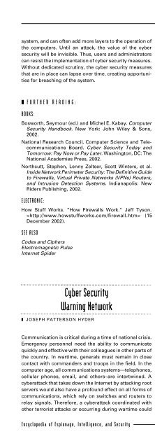 ENCYCLOPEDIA OF Espionage, Intelligence, and Security Volume ...