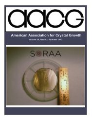 HERE - American Association for Crystal Growth