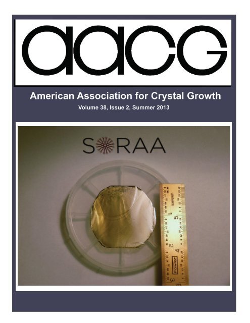 HERE - American Association for Crystal Growth