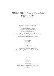 MONVMENTA MONODICA MEDII AEVI - Bärenreiter Verlag